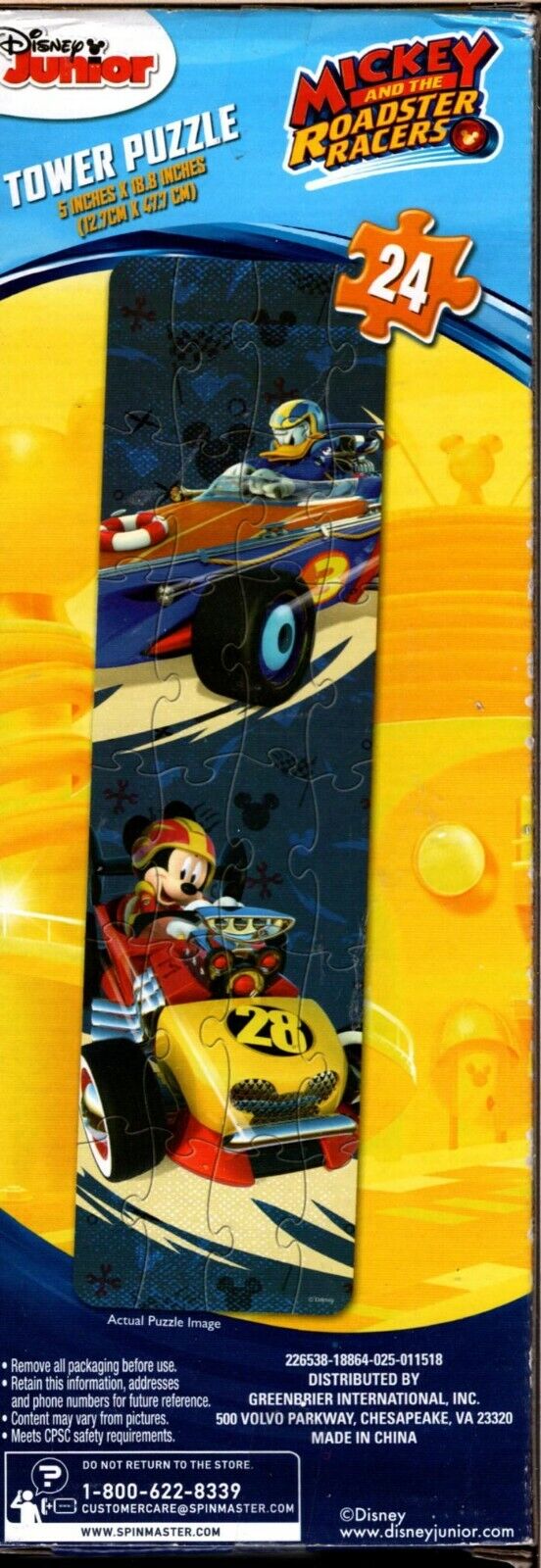 Disney Mickey & The Roadster Racers - 24 Piece Tower Jigsaw Puzzle v2