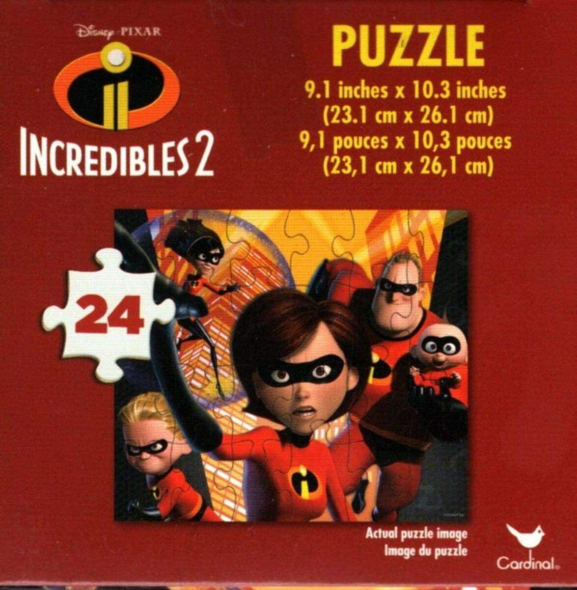 Disney Pixar Incredibles 2-24 Pieces Jigsaw Puzzle - v5