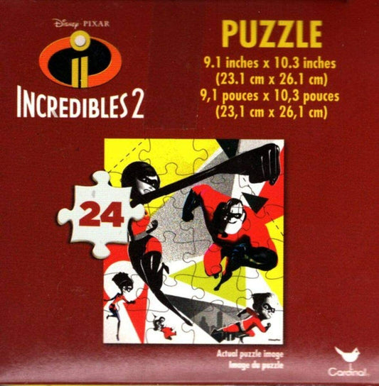 Disney Pixar Incredibles 2-24 Pieces Jigsaw Puzzle - v9