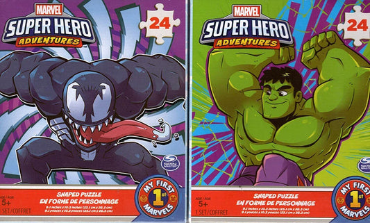 Marvel Super Hero - Adventures - 24 Pieces Jigsaw Puzzle (Set of 2)