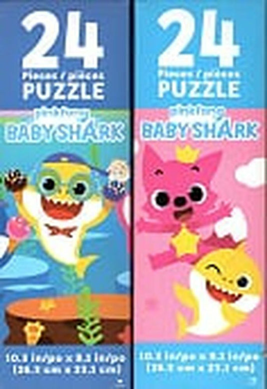 Pinkfong Baby Shark - 24 Pieces Jigsaw Puzzle (Set of 2)