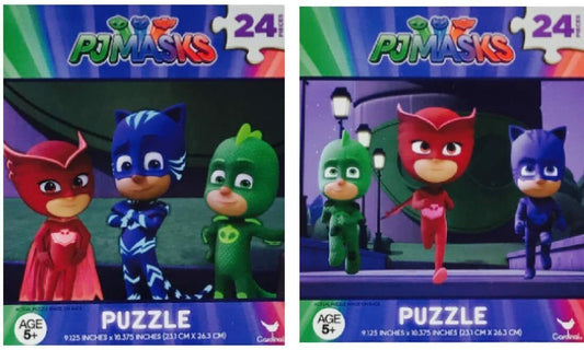 PJ Masks Jigsaw Puzzle 2 Pack Assorted Designs 24 Piece Assorted Design