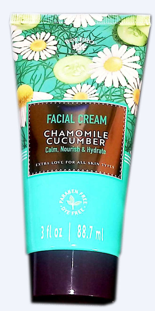 Facial Cream Chamomile Cucumber Calm, Nourish & Hydrate 3fl oz (Exp.12/2023)