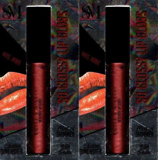 Smoke&Mirrors So Glossy Lip Gloss (MRS. Minx) - Hint of Shimmer, Added Dimension