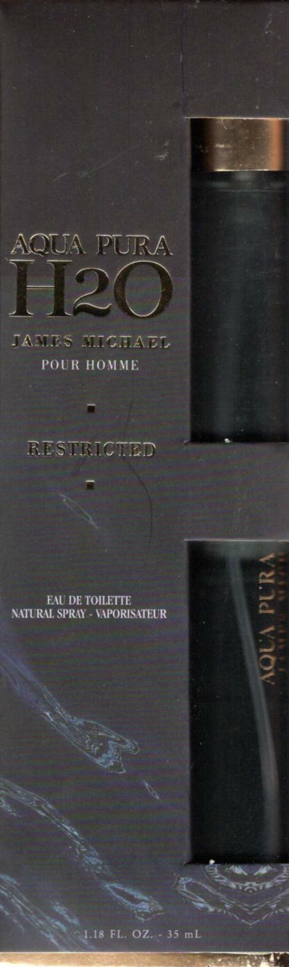 James Michael Aqua Pura H2O Restricted Toilette Natural Spray 1.18oz NEW