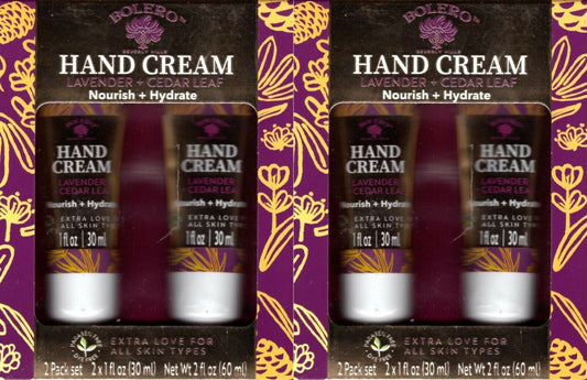 Lavender + Cedar leaf Nourish + Hydrate Hand Cream 2 Pack Set Moisturize Set