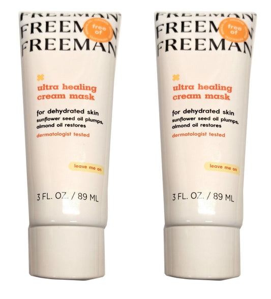 Freeman Ultra Healing Cream Mask for dehydrated skin 3fl oz, 89ml Set of 2 Pack