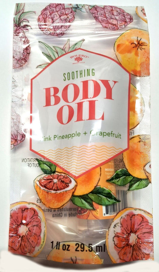 Bolero Soothing Body Oil - Pink Pineapple & Grapefruit 1fl oz, 29.5ml