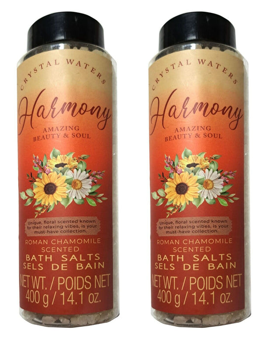 Crystal Waters Harmony Amazing Beauty & Soul Roman Chamomile Bath Salts