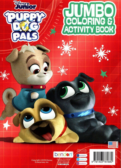 Disney Junior - Jumbo Coloring & Activity Book - Puppy Dog Pals