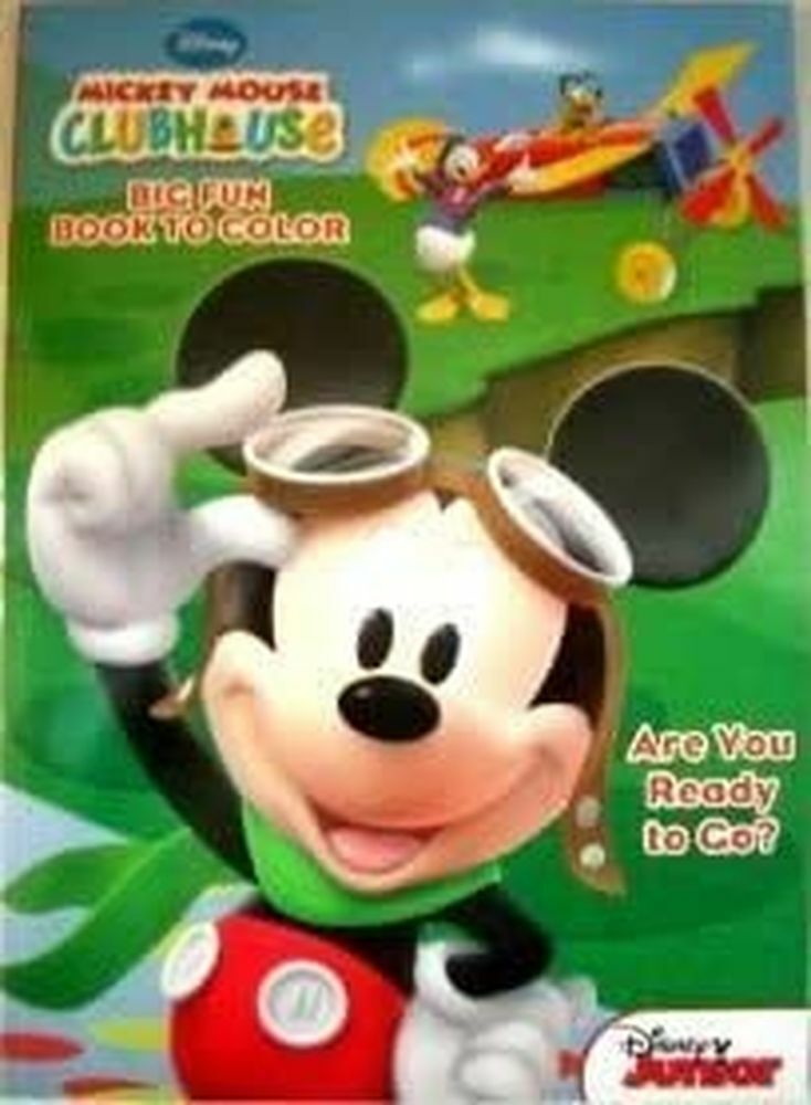 Disney Mickey Mouse Big Fun Book to Color "Are You Ready to Go?" - Coloring Book