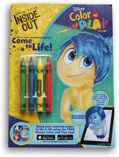 Bendon Disney Inside Out Color and Play 32-Page Activity Book