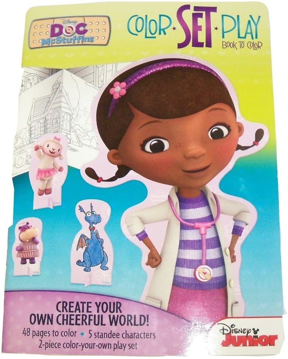 Disney Doc McStuffins Book to Color ~ Color, Set and Play!