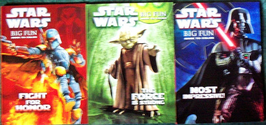 Star Wars Big Fun Book to Color Set of 3