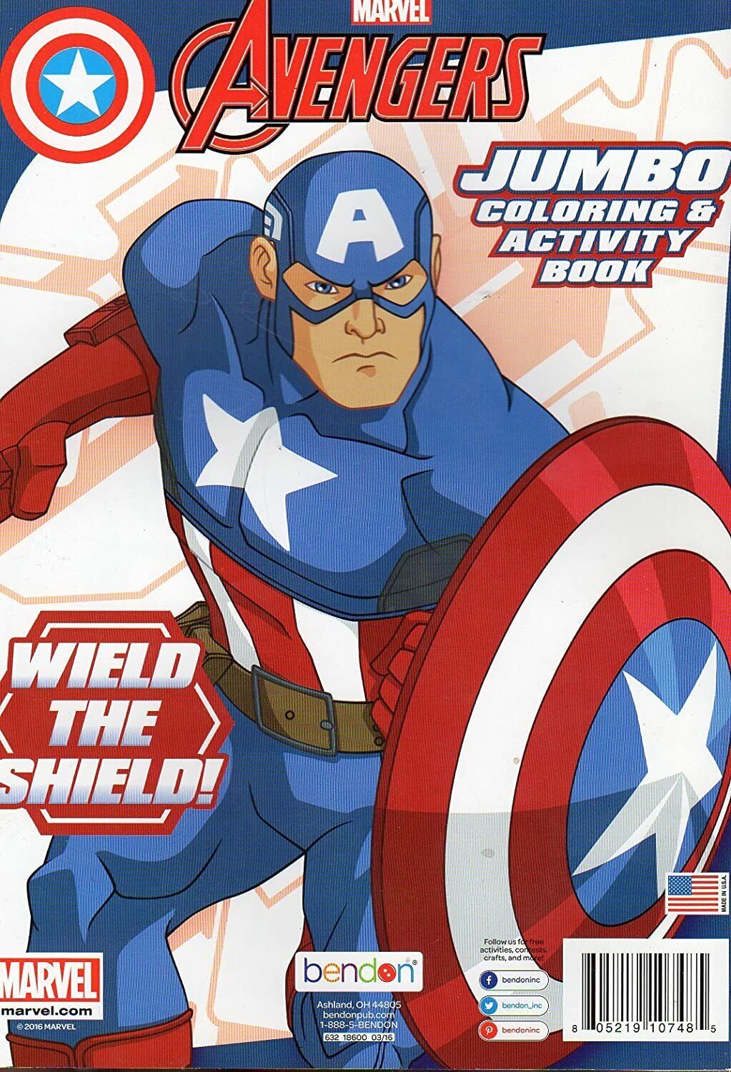 Marvel Avengers - Wield the Shield - Coloring and Activity Book