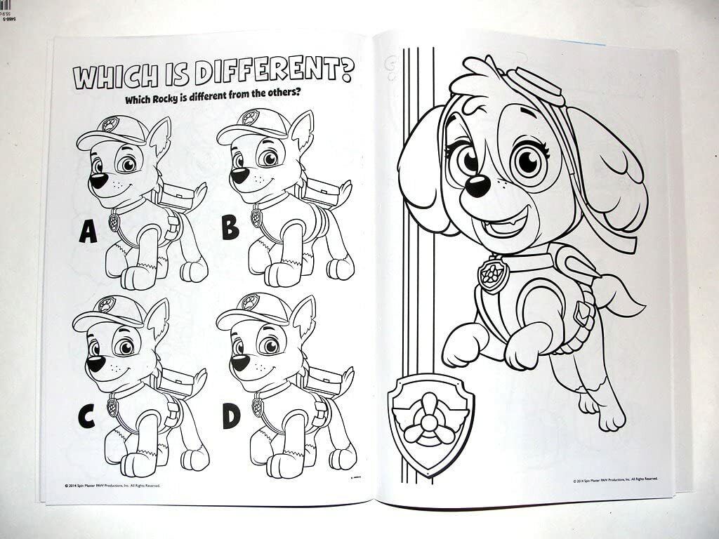 Paw Patrol Just Yelp for Help! Coloring & Activity Book with Over 30 Stickers