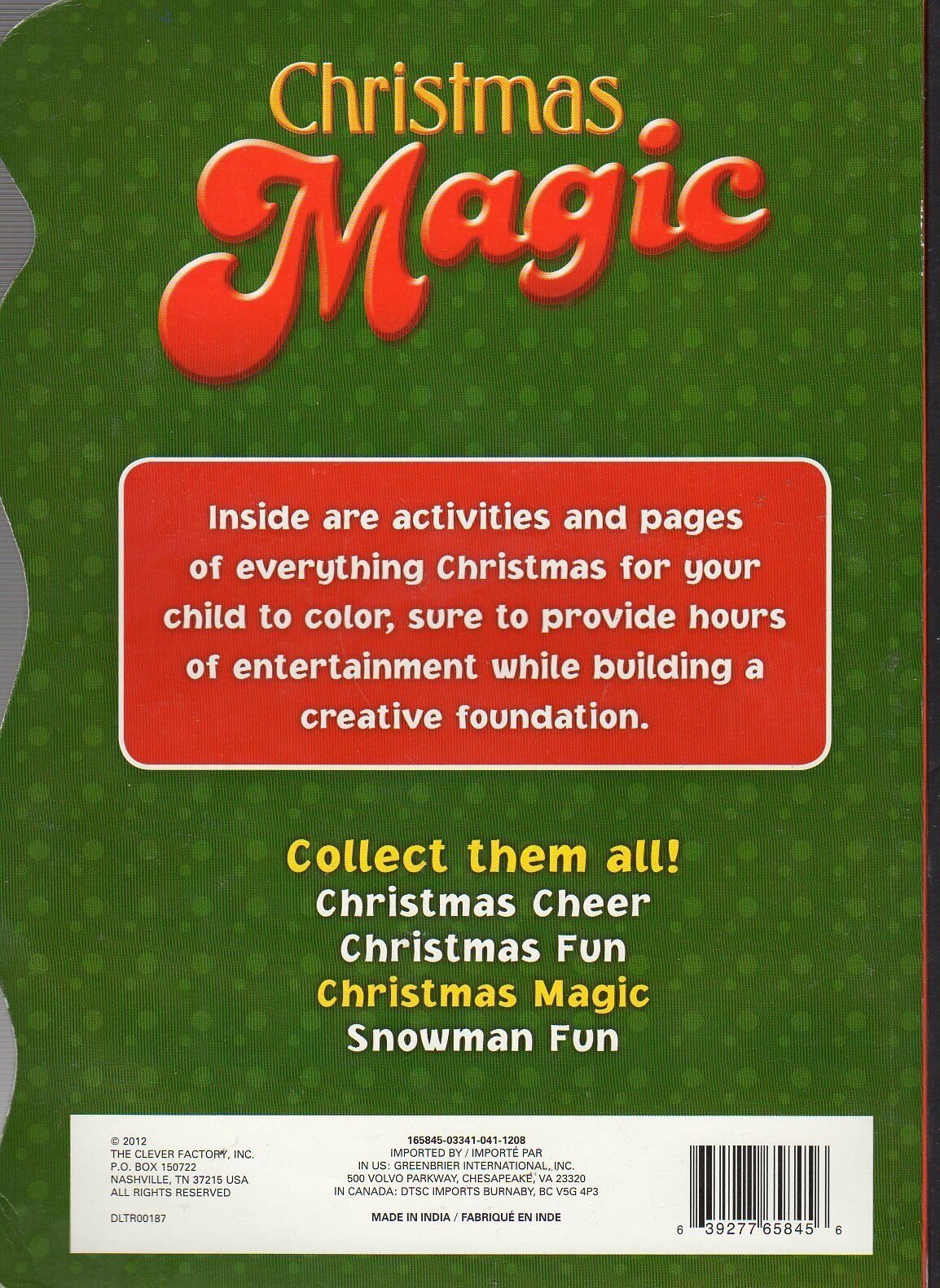 Christmas Magic Coloring and Activity Book