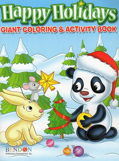 Coloring and Activity Book 160 Page ~ Christmas Winter Holiday Book! - Set of 2