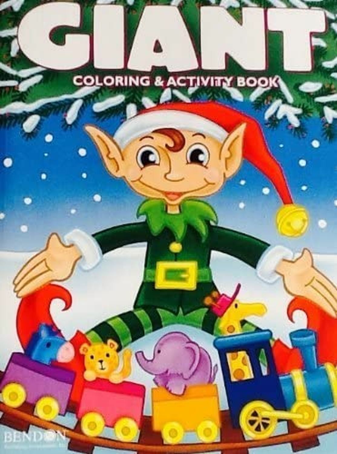 Giant Holiday Christmas Coloring & Activity Book - (Set of 4)