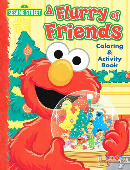 Sesame Street Holiday / Christmas Coloring Books (Set of 2)