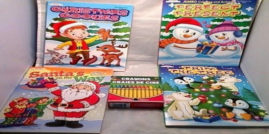 Kappas Holiday Jumbo Coloring & Activity Book Set of 4