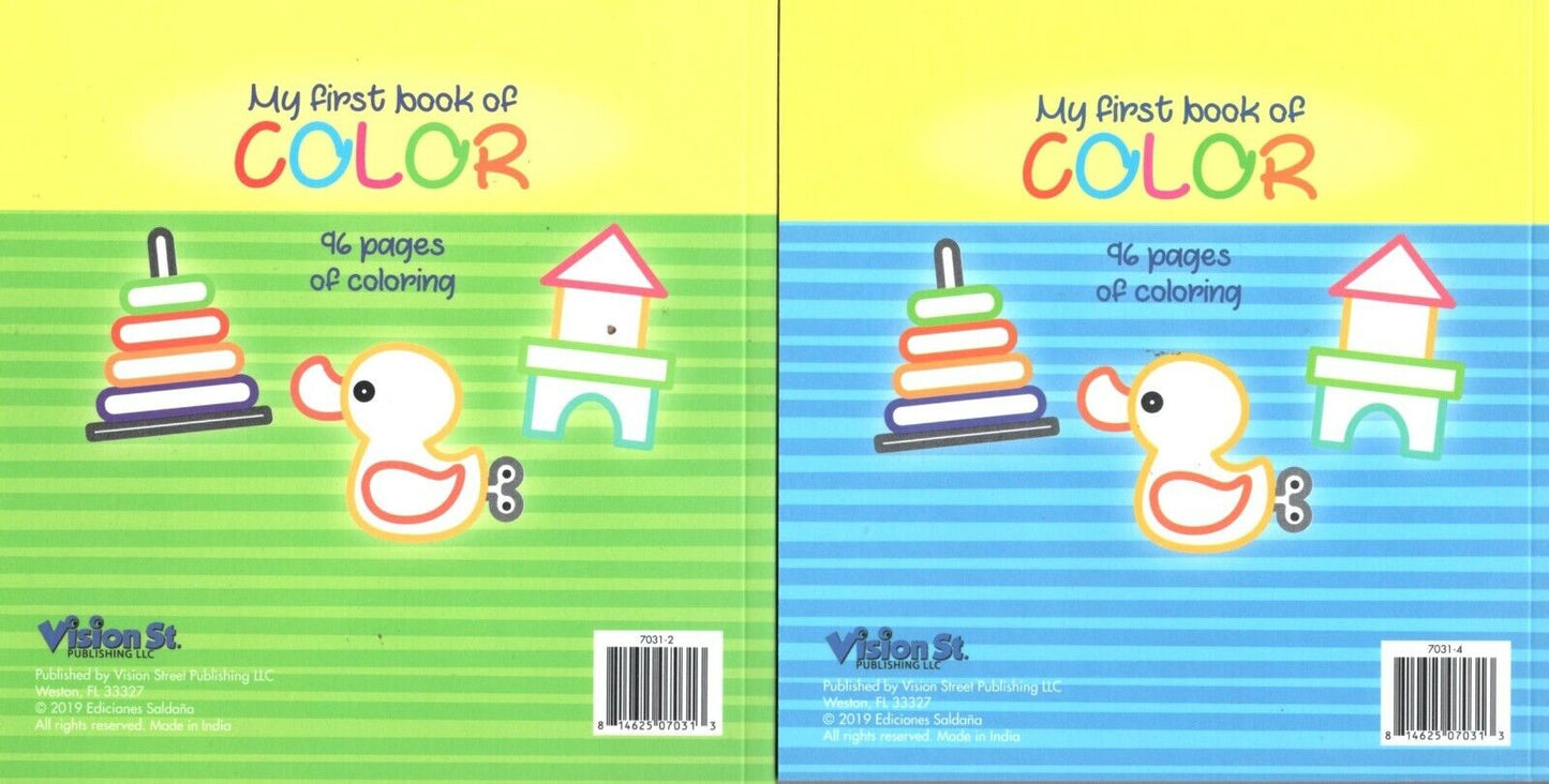 My First Book of Color - Coloring Book - v1 (Set of 2)