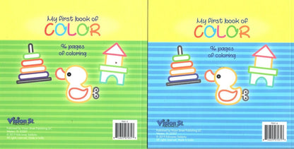 My First Book of Color - Coloring Book - v1 (Set of 2)