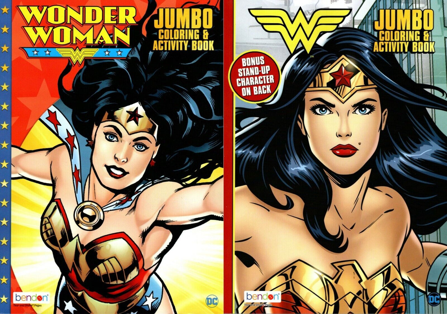 Wonder Women - Jumbo Coloring & Activity Book - (Set of 2 Books)