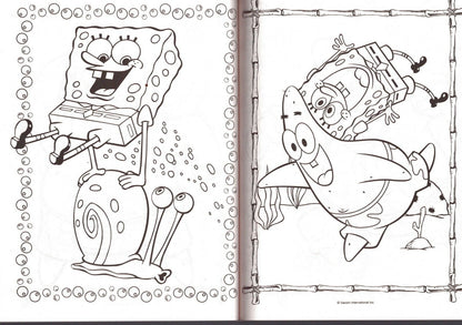 SpungeBob Squarepants 3 Books in 1 - Coloring & Activity Book - Splash - tastic