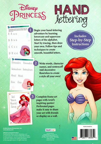 Disney Princess - Hand Lettering & Doodles Activity & Coloring Book