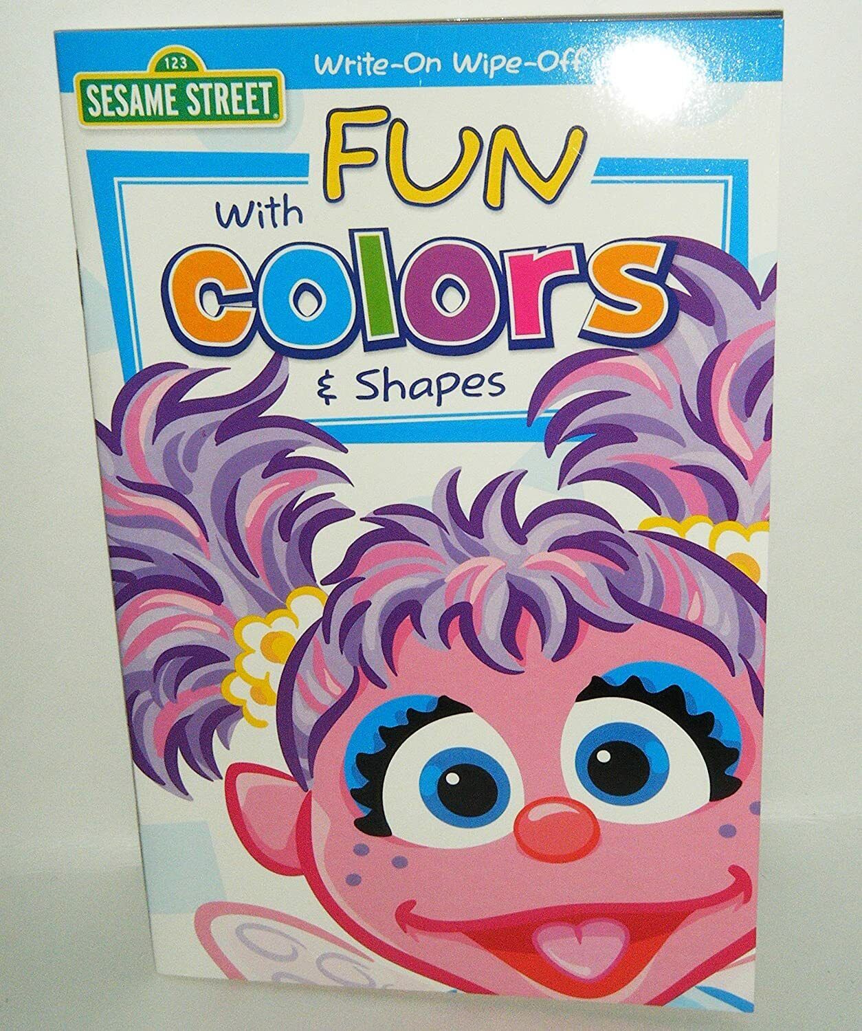 ~Sesame Street~Zoe, Fun with Colors and Shapes Write on and Wipe Off Workbook