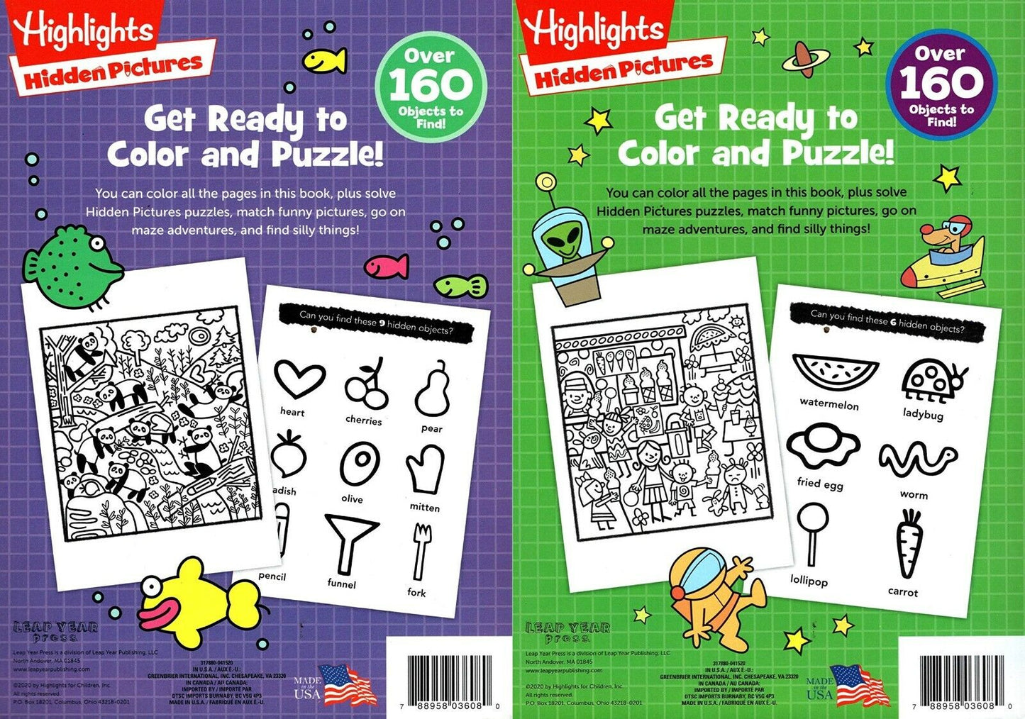 Fun Stuff to Find & Color - Coloring & Activity Book - (Set of 2 Book)