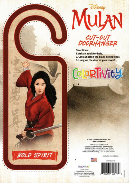 Colortivity Disney Mulan Coloring & Activity Book - Bold Spirit