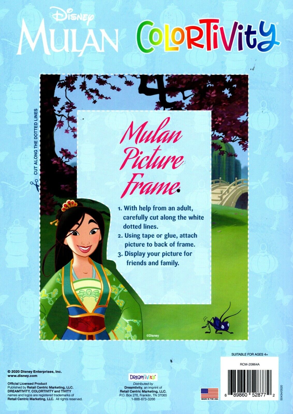 Colortivity Disney Mulan Coloring & Activity Book - Heart of a Warrior