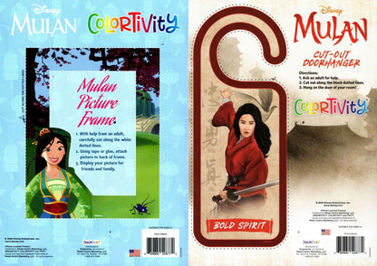 Colortivity Disney Mulan Coloring & Activity Book - Set of 2 Books