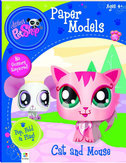 Littlest Pet Shop Cat and Mouse (Paper Model series) Paperback Book