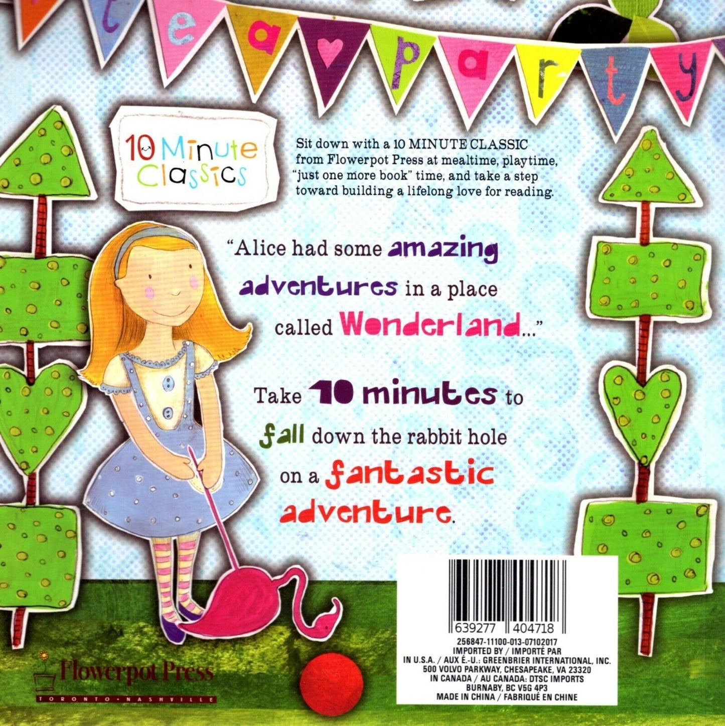 Alice in Wonderland - 10 Minute Story time - Classic Fairy Tales Book