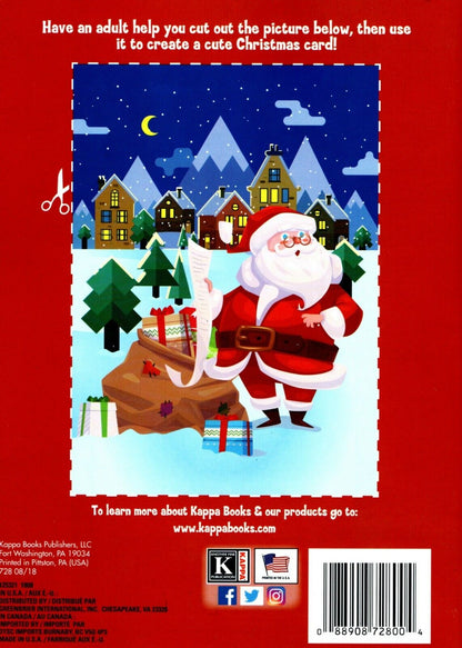 Christmas Edition Holiday Jumbo Coloring and Activity Book ~ Santa's List!