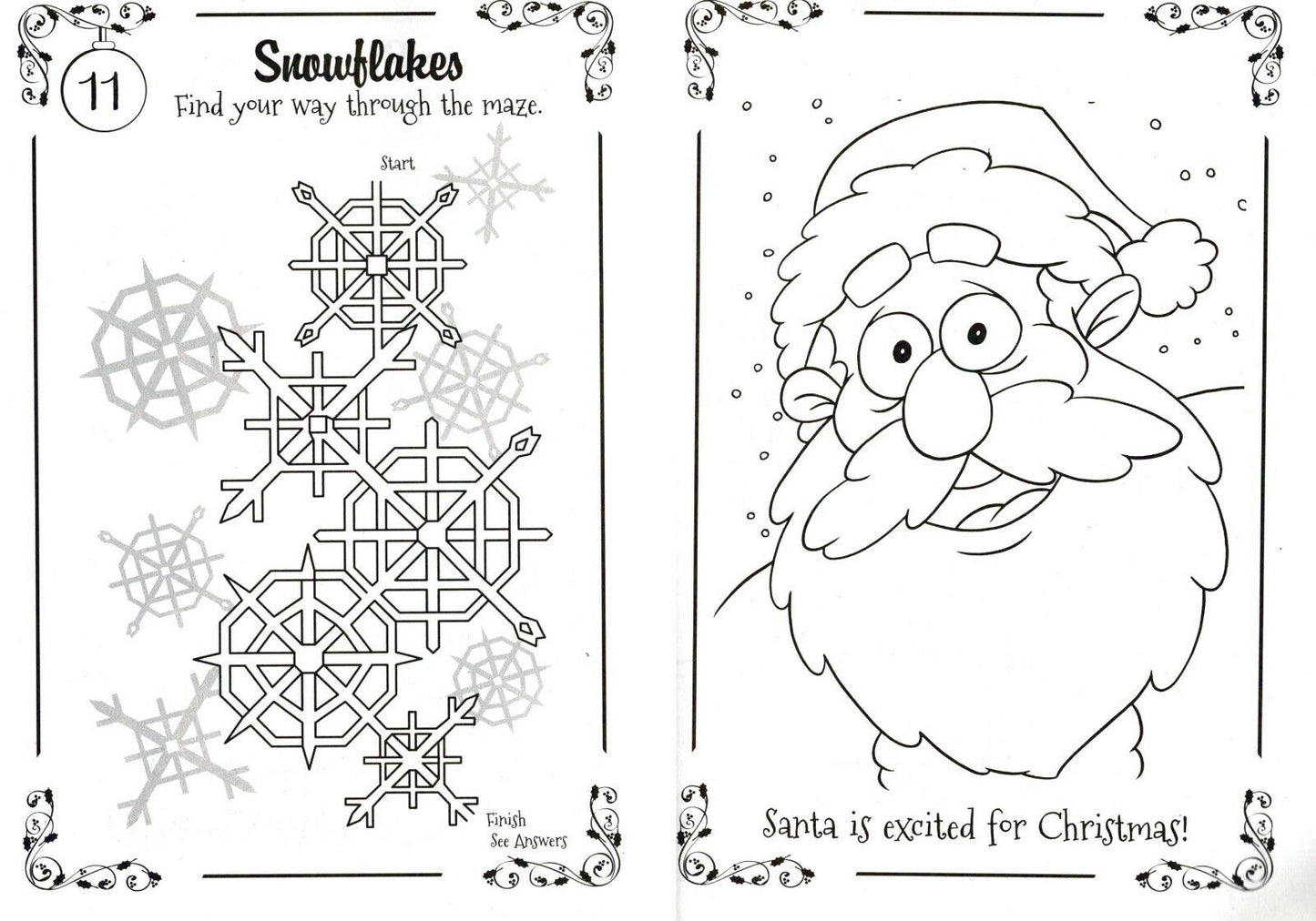 Christmas Edition Holiday Jumbo Coloring and Activity Book ~ Santa's Express