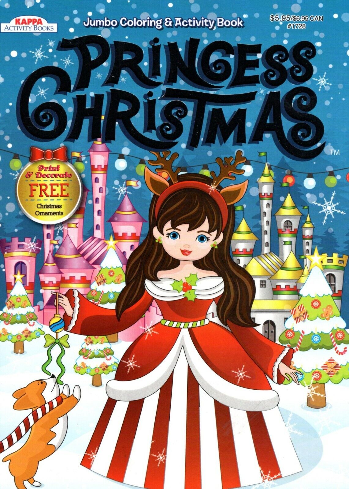 Christmas Edition Holiday Jumbo Coloring and Activity Book ~ Princess Christmas