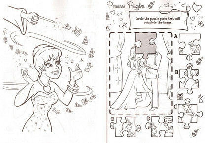 Christmas Edition Holiday Jumbo Coloring and Activity Book ~ Princess Christmas