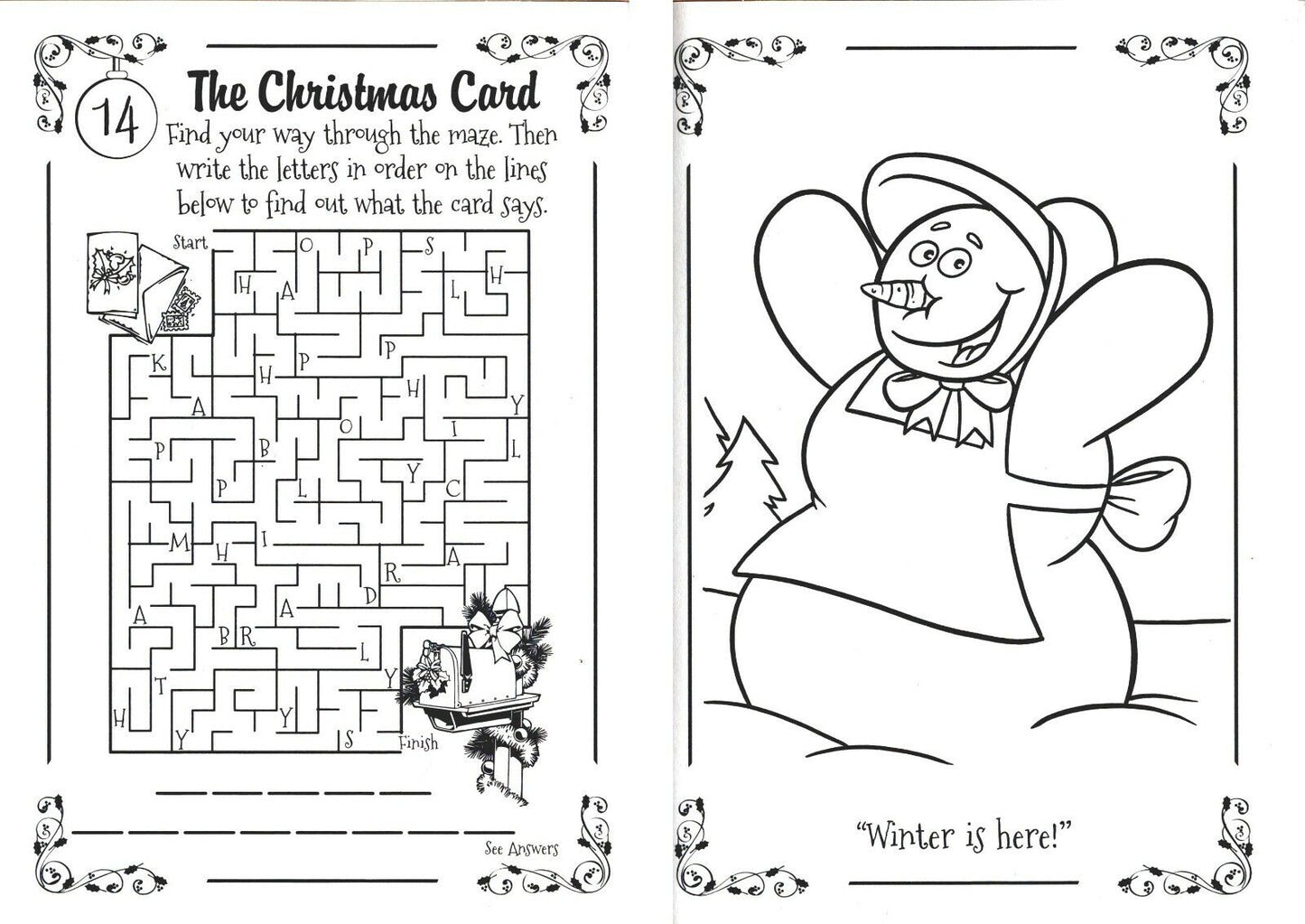 Christmas Edition Holiday Jumbo Coloring and Activity Book ~ My Wish List