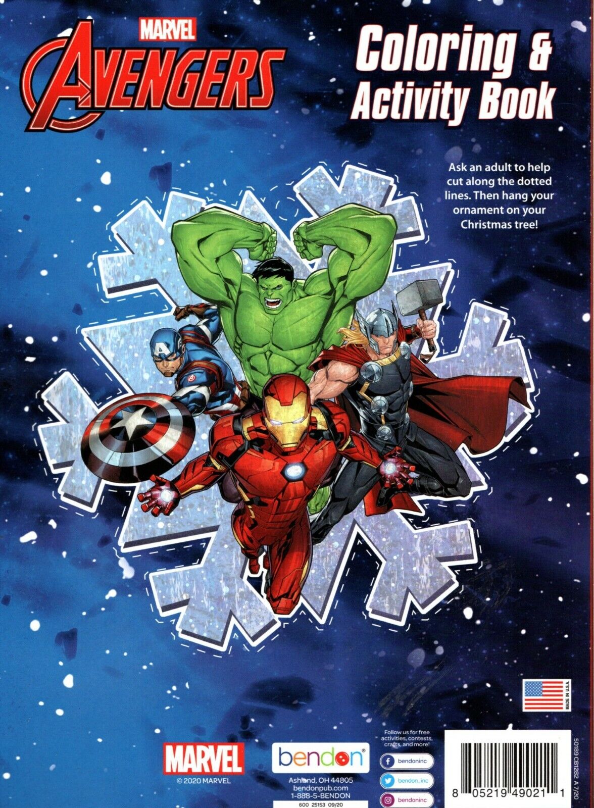 Marvel Avengers - Edition Holiday - Coloring & Activity Book - Seasons Greetings