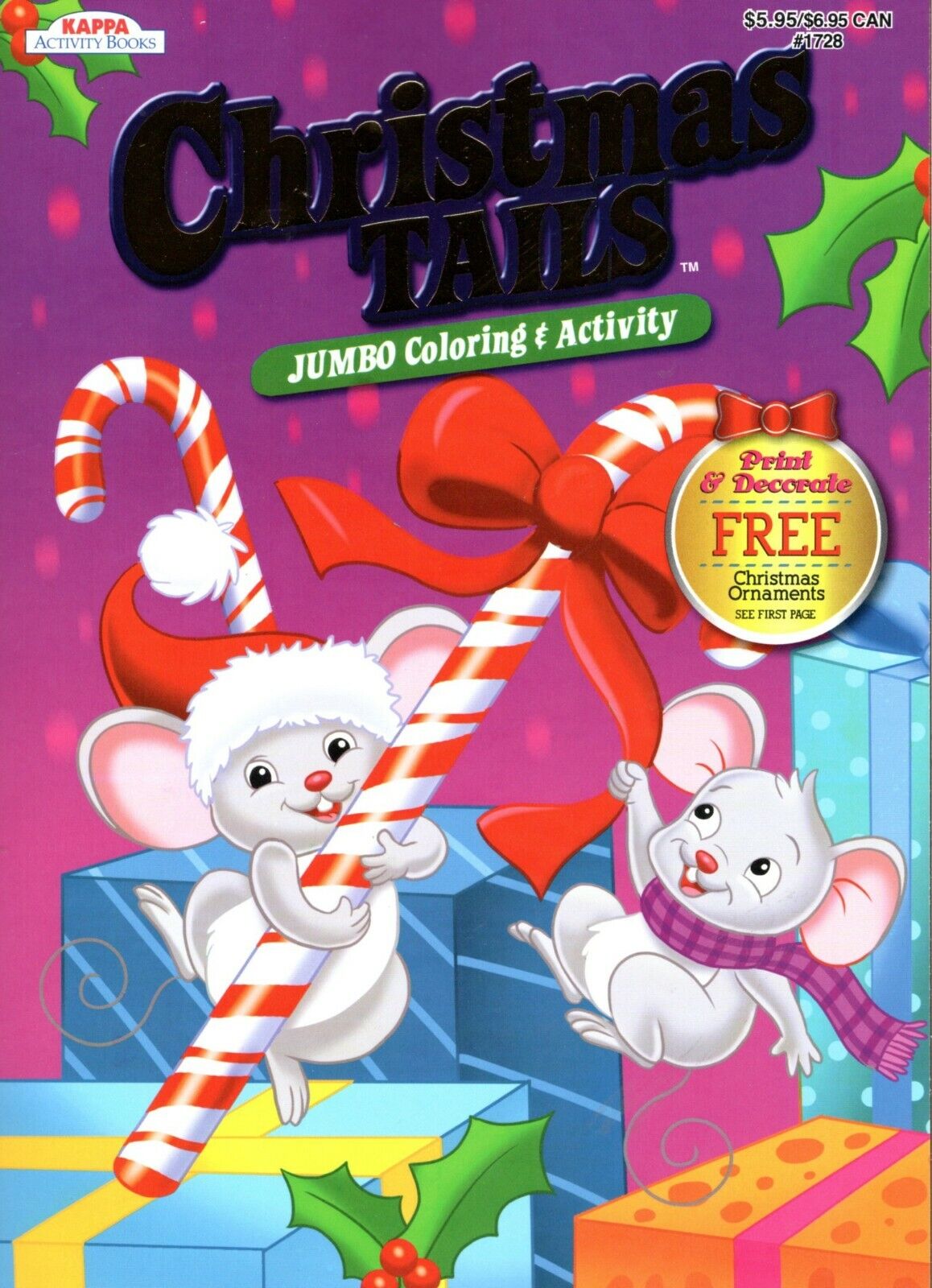 Christmas Holiday - Jumbo Coloring and Activity Book ~ Christmas Tails