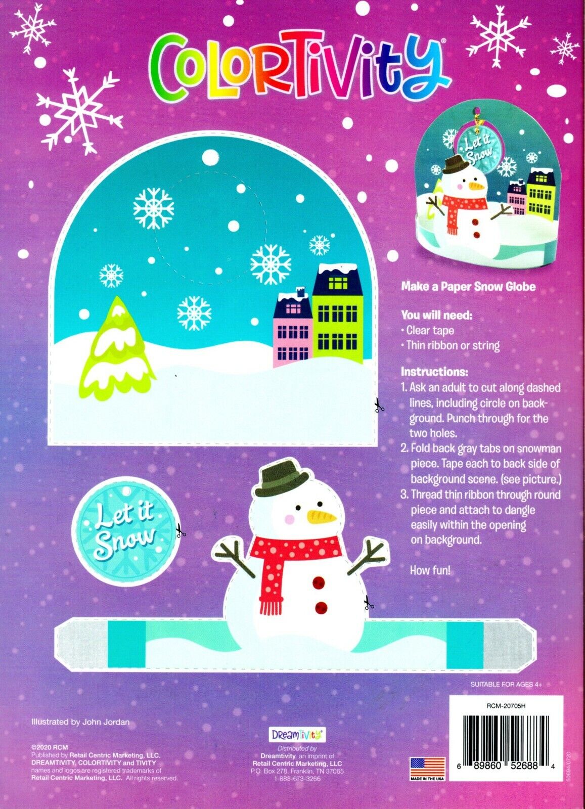 Christmas Holiday - Coloring and Activity Book ~ Let it Snow