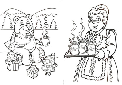 Christmas Holiday - Coloring and Activity Book ~ Beary Cool Fun