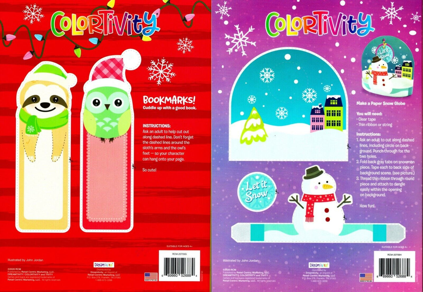 Christmas Holiday - Coloring and Activity Book ~ Let it Snow and Slow Ho! Ho!