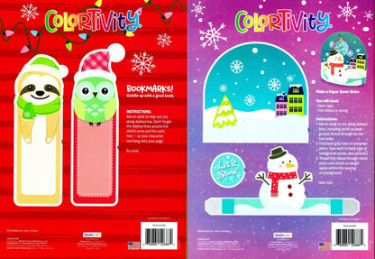 Christmas Holiday - Coloring and Activity Book ~ Let it Snow and Slow Ho! Ho!