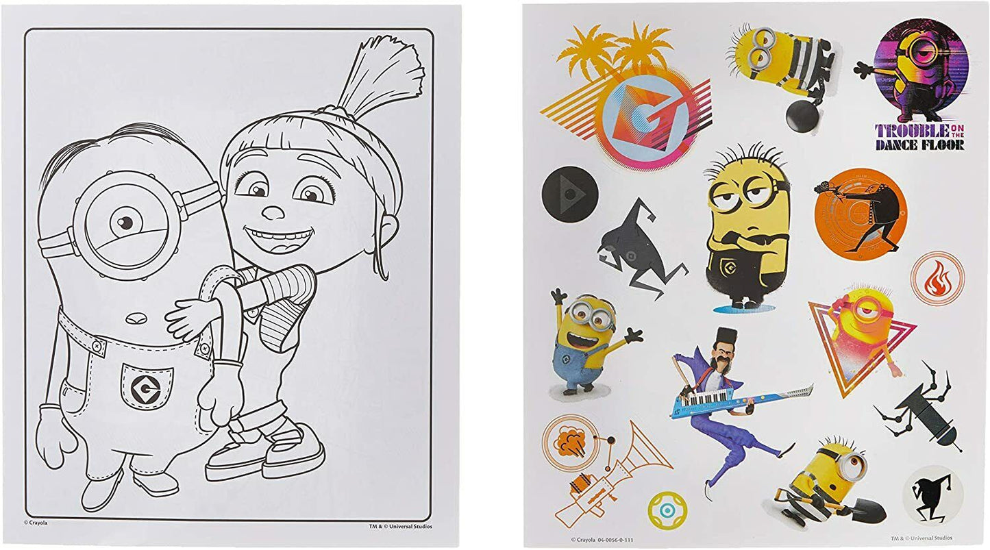 Crayola Despicable Me Color & Sticker Book, Gift for Kids, Age 3, 4, 5, 6 Styles