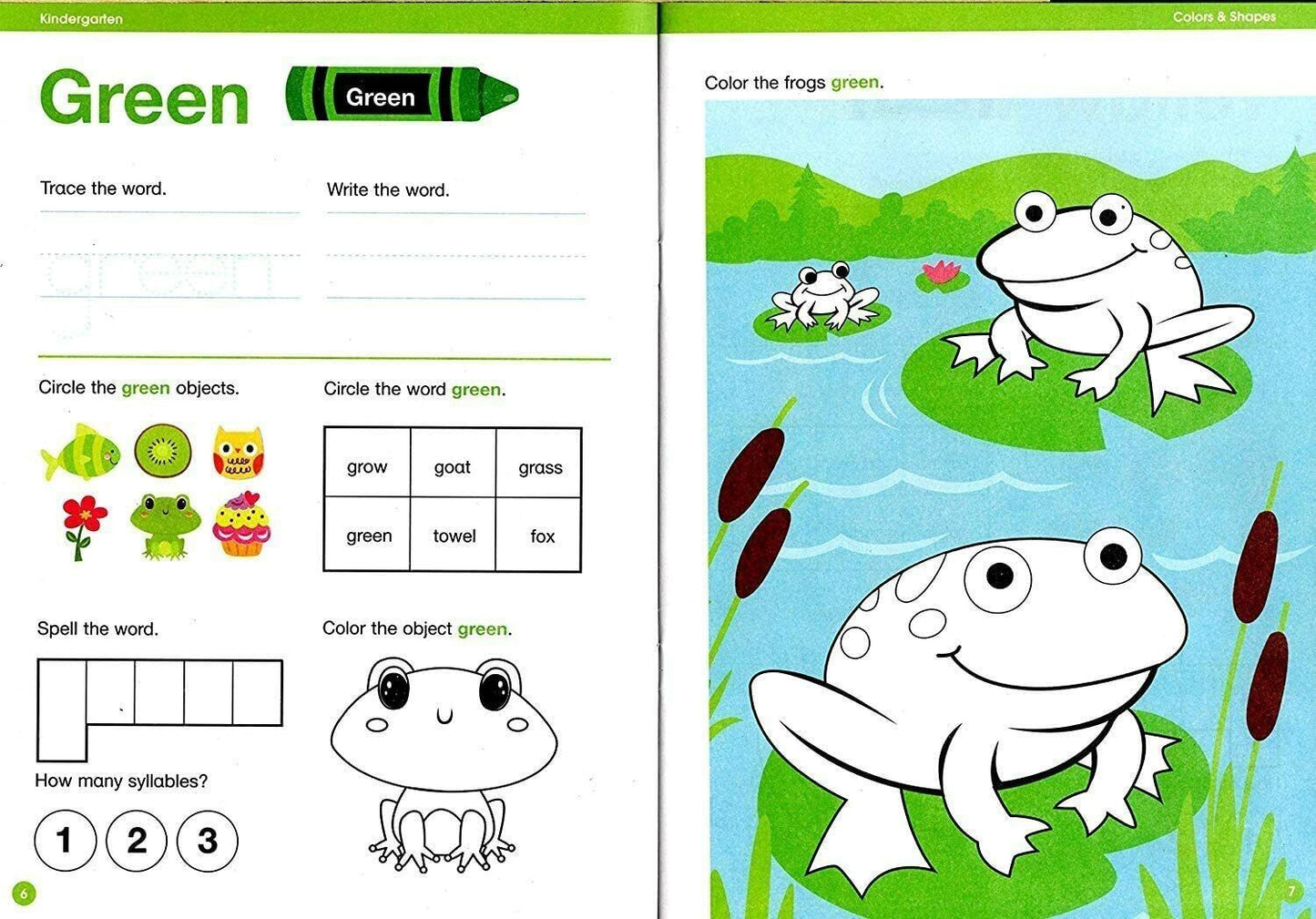 Good Grades Kindergarten Educational Workbooks Colors & Shapes - v4